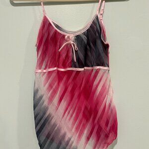 Gradient Pink/White/Grey Cami Top - Size XS/S